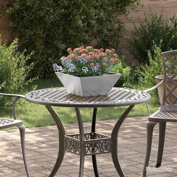 Cache-pot de jardin 5 pcs Argent 35 x 35 x 15 cm