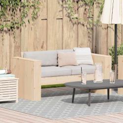 Canap&eacute; de jardin Naturel 134 x 60 x 62 cm Bois de pin massif