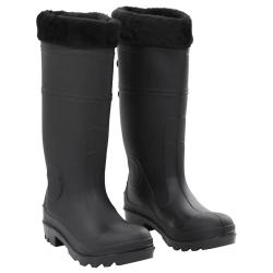 Bottes de pluie avec chaussettes amovibles noir taille 39 PVC