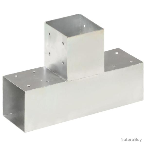 Connecteur de poteau Forme en T M�tal galvanis� 91x91 mm