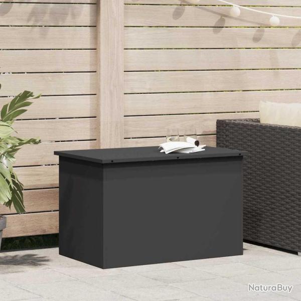 Bo�te de Rangement Ext�rieure Noir 80 x 50,5 x 50 cm Acier