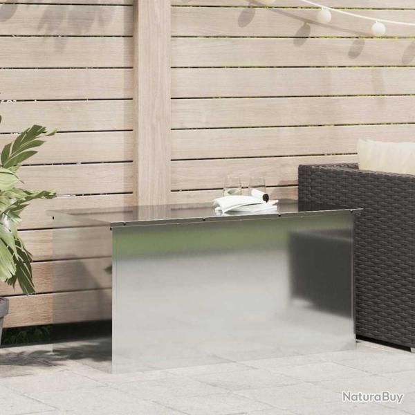Bo�te de Rangement Ext�rieure Argent 100 x 50,5 x 50 cm Acier
