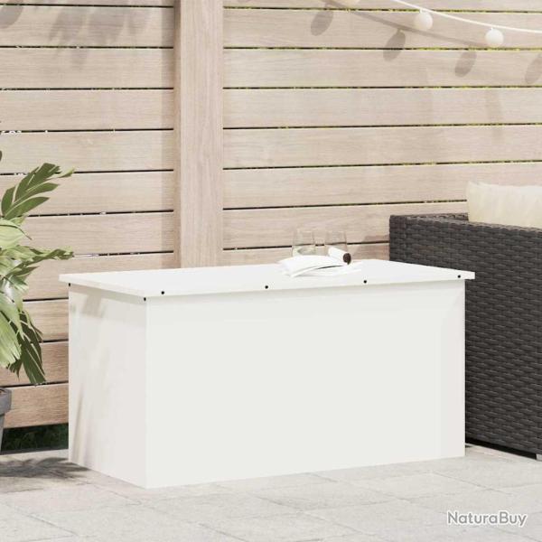 Bo�te de Rangement Ext�rieure Blanc 100 x 50,5 x 50 cm Acier