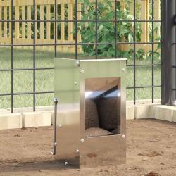 Distributeur pour lapins Argent 12,5 x 12,5 x 25 cm