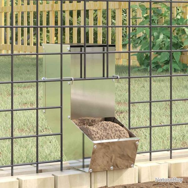 Distributeur pour lapins Argent 12,5 x 26 x 28,5 cm