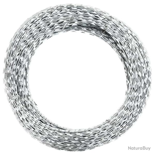 Fil barbel� concertina attach� Acier galvanis� 300 m