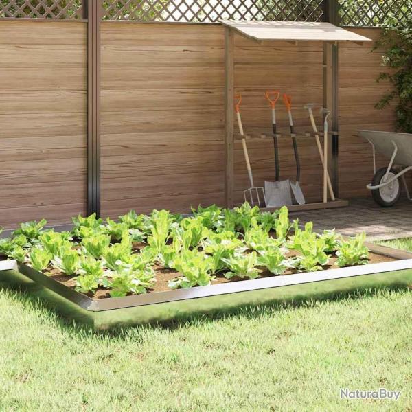 Cl�ture � escargots Argent 50 x 3,5 x 25 cm Acier inoxydable