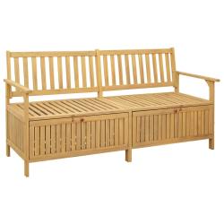 Banc de rangement avec stockage 170 x 63 x 84 cm Acacia massif