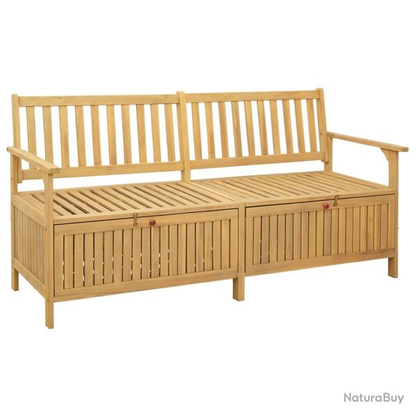 Banc de rangement avec stockage 170 x 63 x 84 cm Acacia massif