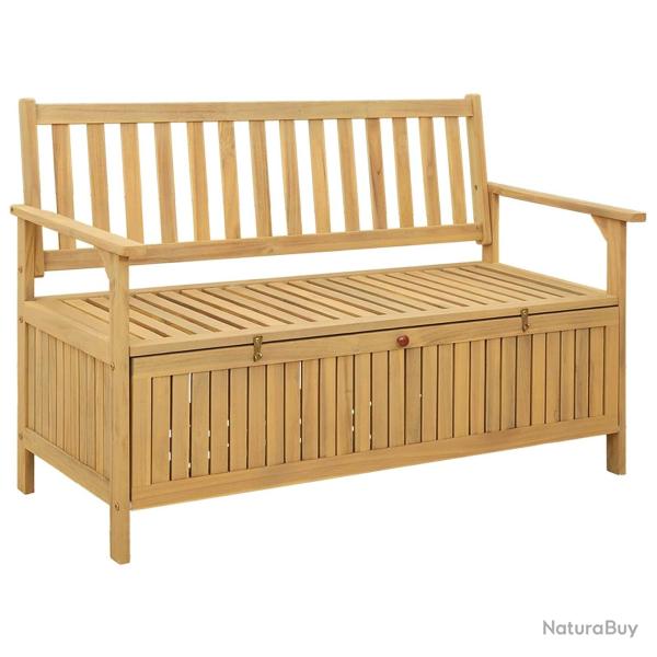 Banc de rangement avec stockage 120 x 63 x 84 cm Acacia massif
