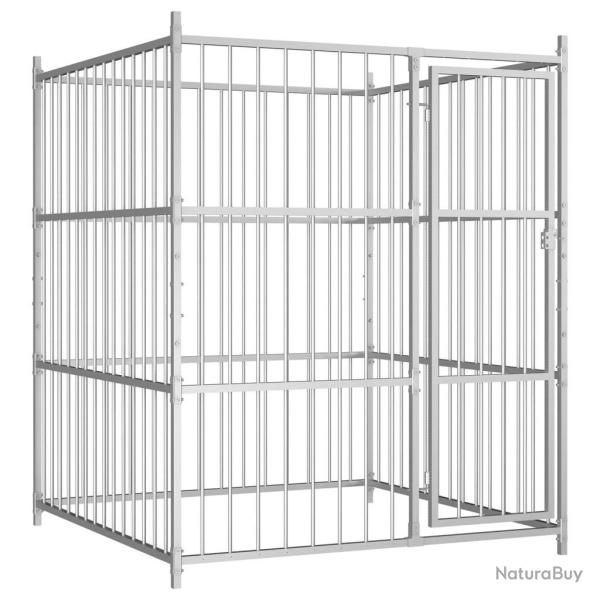Chenil d'ext�rieur pour chiens 150 x 150 x 185 cm