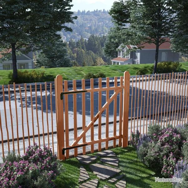Portillon de cl�ture Bois de noisetier impr�gn� 100x120 cm