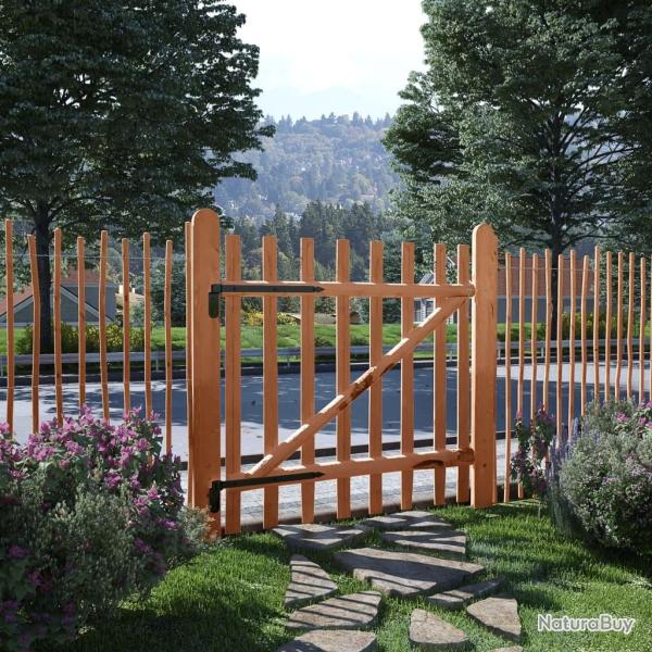 Portillon de cl�ture Bois de noisetier impr�gn� 100x100 cm
