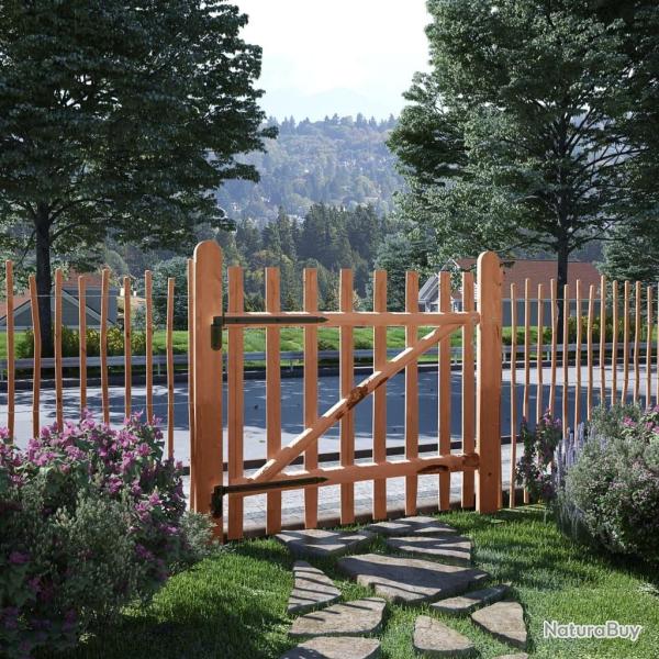 Portillon de cl�ture Bois de noisetier impr�gn� 100x90 cm