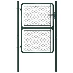 Portail de jardin en acier vert 100 x 125 cm