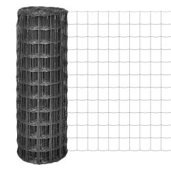 Cl&ocirc;ture euro Acier 10 x 1,2 m Gris