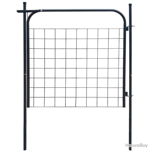 Portail de jardin 100x100 cm Anthracite