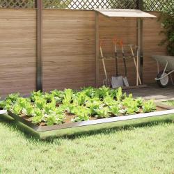 Cl&ocirc;ture &agrave; escargots 16 pcs Argent 100 x 3,5 x 25 cm