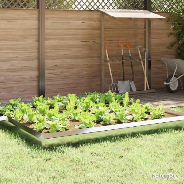 Cl�ture � escargots 16 pcs Argent 100 x 3,5 x 25 cm