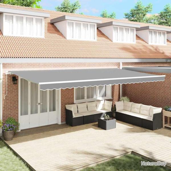 Cadre d'auvent Blanc 600 � 300 cm Aluminium