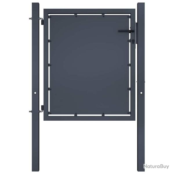 Portail de jardin en acier 100x100 cm anthracite