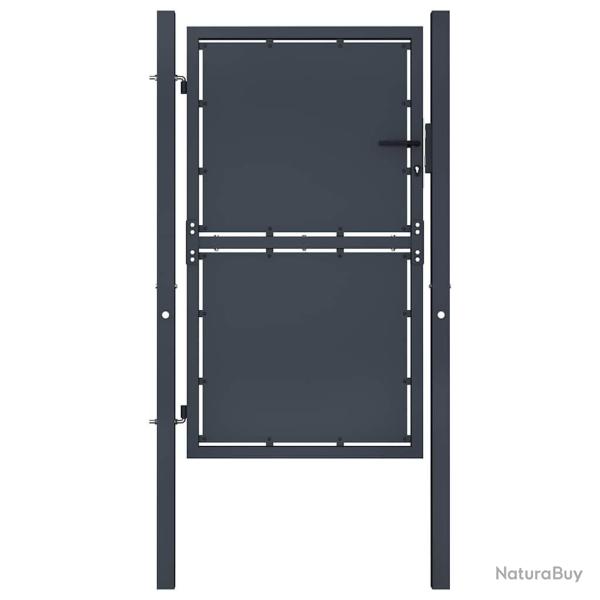 Portail de jardin en acier 100x150 cm anthracite