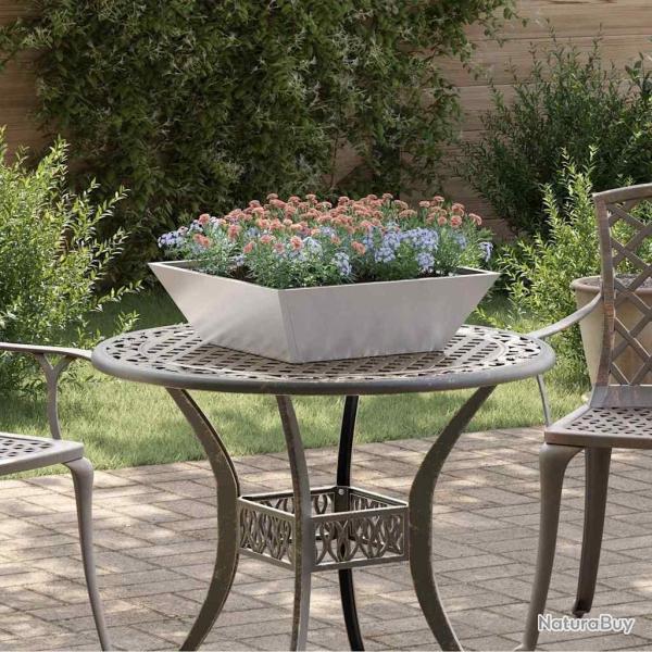 Cache-pot de jardin 5 pcs Argent 50 x 50 x 15 cm