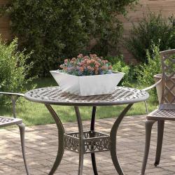 Cache-pot de jardin 5 pcs Argent 40 x 40 x 15 cm