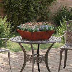 Cache-pot de jardin 5 pcs Rouill&eacute; 50 x 50 x 15 cm