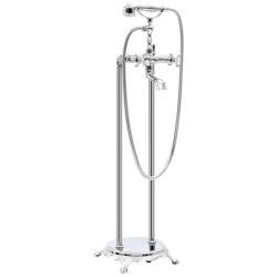 Robinet de baignoire sur pied Acier inoxydable 99,5 cm Argent&eacute;