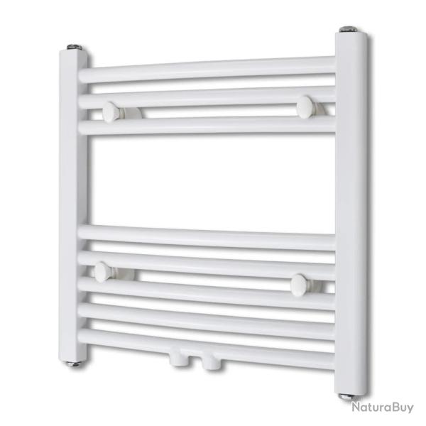 S�che-Serviettes Chauffage Central Incurv� 480x480mm + Connecteurs