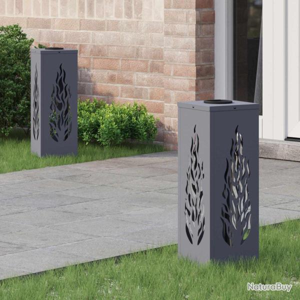 Lumi�re de chemin LED solaire 2 pcs Anthracite