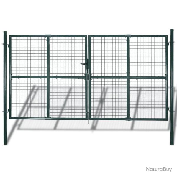 Portail double 300x150 cm en acier thermolaqu�