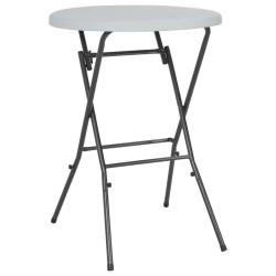 Table de bar pliante Blanc 80 x 110 cm PEHD