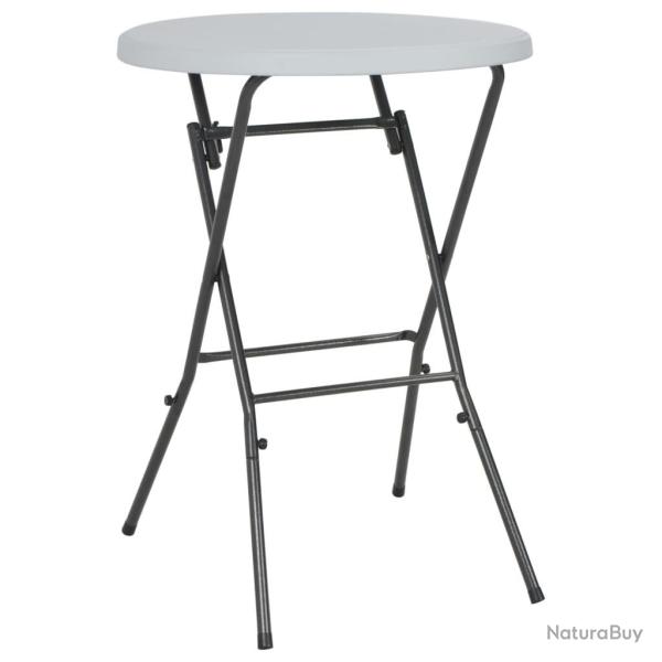 Table de bar pliante Blanc 80 x 110 cm PEHD