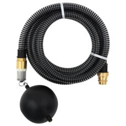 Tuyau d'aspiration avec raccords en laiton noir 1,1" 4 m PVC