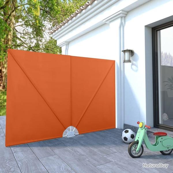 Auvent lat�ral pliable de terrasse Terre cuite 240 x 160 cm
