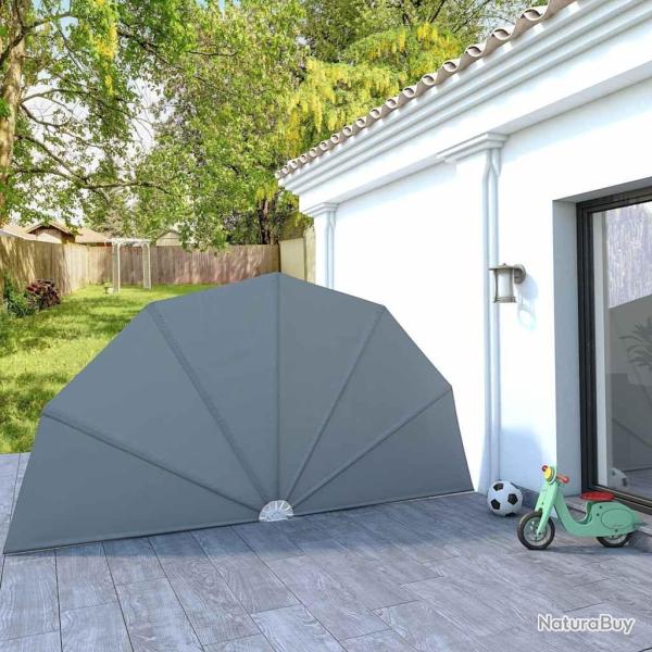 Auvent lat�ral pliable de terrasse Gris 200 cm