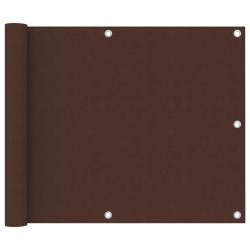 &Eacute;cran de balcon Marron 75x600 cm Tissu Oxford