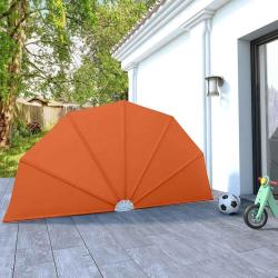 Auvent lat&eacute;ral pliable de terrasse Terre cuite 160 cm
