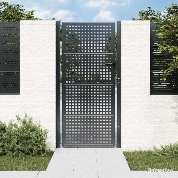 Portail de jardin Anthracite 100x175 cm Acier