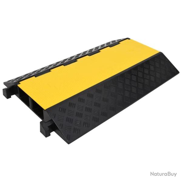 Rampe de protection de c�ble avec 2 canaux 90 cm caoutchouc