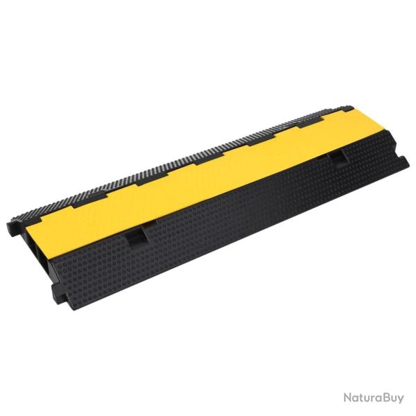 Rampe de protection de c�ble avec 2 canaux 100 cm caoutchouc