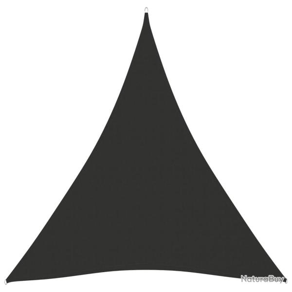Voile de parasol tissu oxford triangulaire 5x6x6 m anthracite