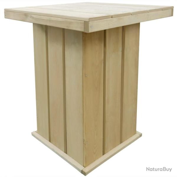 Table de bar 75x75x110 cm Pin impr�gn�