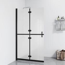 Paroi de douche pliable Verre ESG d&eacute;poli 110x190 cm