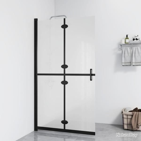 Paroi de douche pliable Verre ESG d�poli 110x190 cm