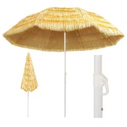 Parasol de plage Naturel 300 cm Style hawa&iuml;en