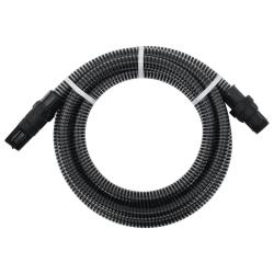 Tuyau d'aspiration avec raccords en PVC noir 1" 7 m PVC