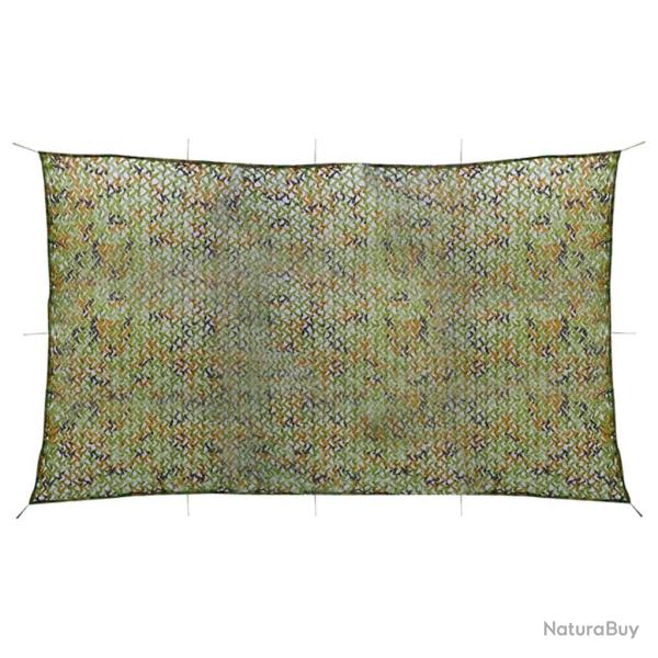 Filet de camouflage avec sac de rangement 3x6 m Vert